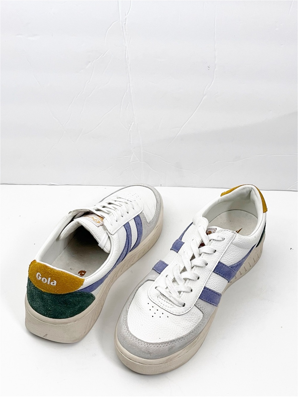 GOLA Grandstand Trident Leather Suede Lace Up Tennis Shoes Sneakers Size 7.5